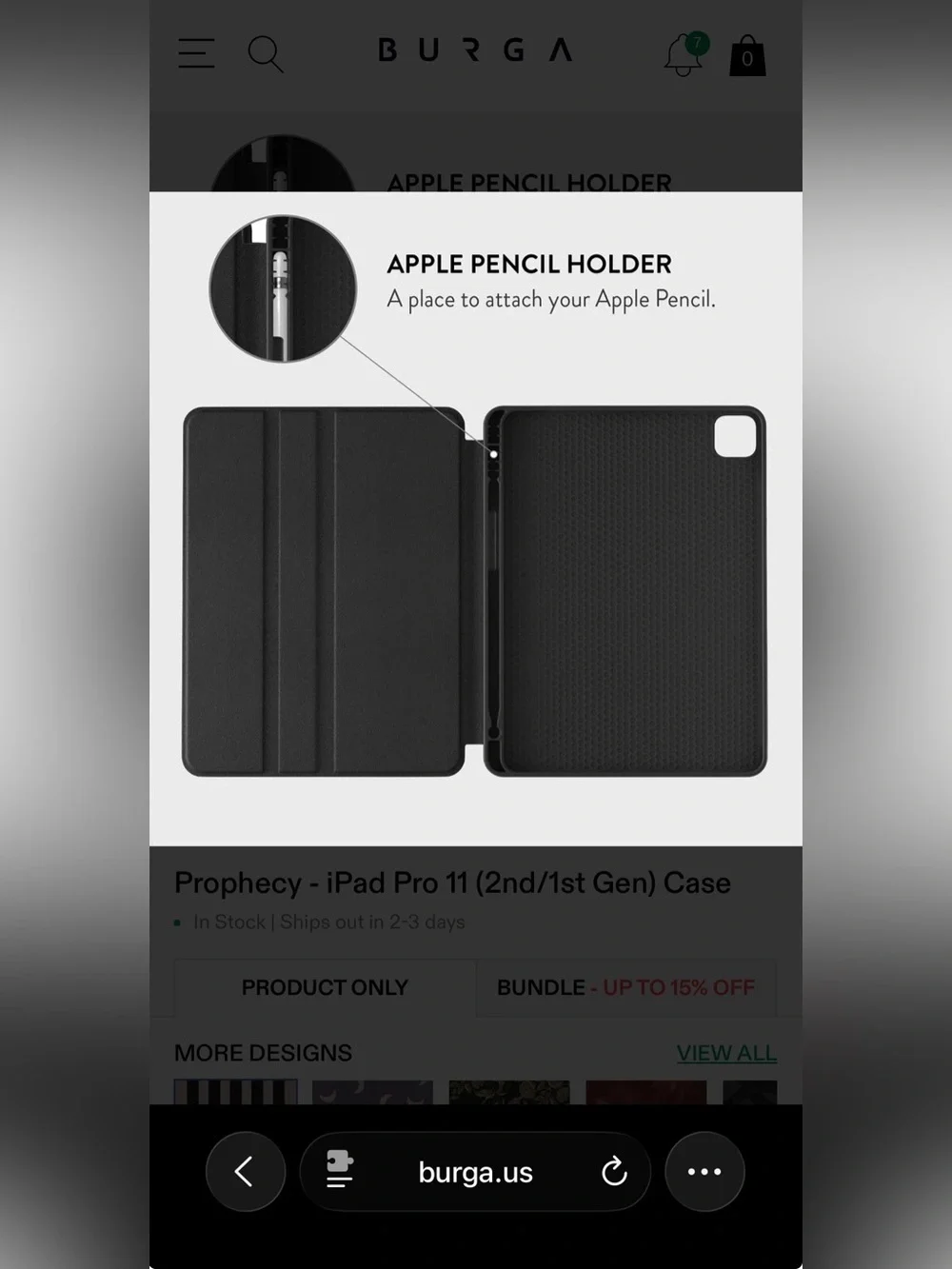 Burga ipad case